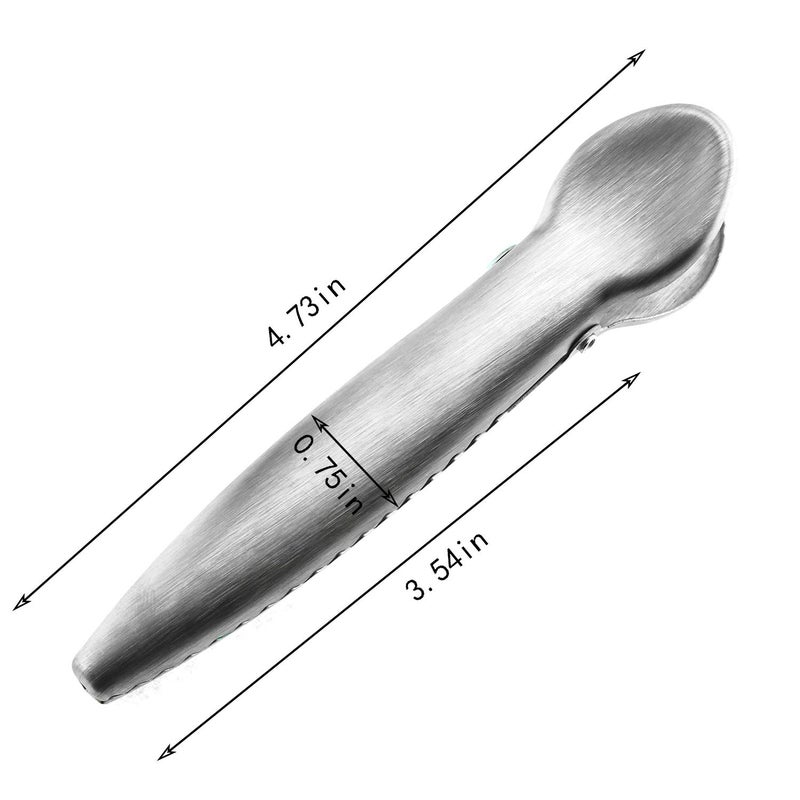 Ruiling 6pcs Heavy Duty Stainless Steel Alligator Clips, Jaw Sealing Clips, Fresh-Keeping Clamp and Airtight Seal Grip for Coffee and Food Bags - Image 3